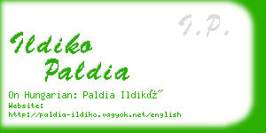 ildiko paldia business card